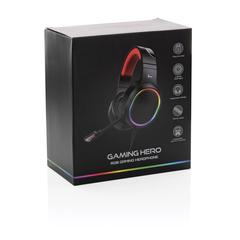 Vue Casque gaming RGB de couleur noir| Krokrodeal