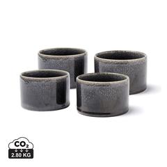 Vue VINGA Mini set de 4 bols Nomimono de couleur noir| Krokrodeal