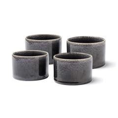 Vue VINGA Mini set de 4 bols Nomimono de couleur noir| Krokrodeal