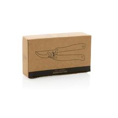 Vue Outil de jardinage multifonctions en bois de couleur marron| Krokrodeal