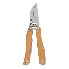 Vue Outil de jardinage multifonctions en bois de couleur marron| Krokrodeal
