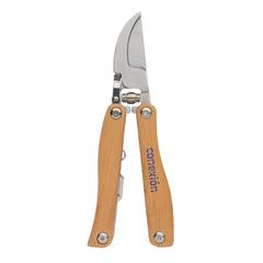 Vue Outil de jardinage multifonctions en bois de couleur marron| Krokrodeal