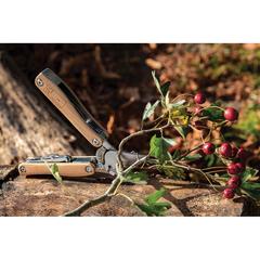 Vue Outil de jardinage multifonctions en bois de couleur marron| Krokrodeal