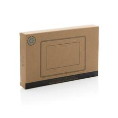 Vue Horloge LED en bambou et plastique RCS Utah de couleur marron| Krokrodeal