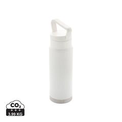 Vue Bouteille isotherme étanche avec poignée de couleur blanc| Krokrodeal