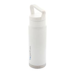 Vue Bouteille isotherme étanche avec poignée de couleur blanc| Krokrodeal