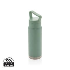 Vue Bouteille isotherme étanche avec poignée de couleur vert| Krokrodeal