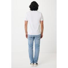 Vue T-shirt léger en coton recyclé Iqoniq Sierra de couleur blanc| Krokrodeal