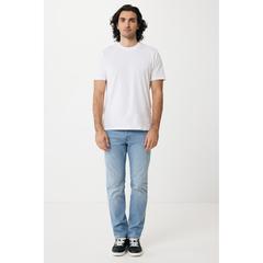 Vue T-shirt léger en coton recyclé Iqoniq Sierra de couleur blanc| Krokrodeal
