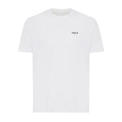 Vue T-shirt léger en coton recyclé Iqoniq Sierra de couleur blanc| Krokrodeal