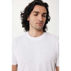 Vue T-shirt léger en coton recyclé Iqoniq Sierra de couleur blanc| Krokrodeal