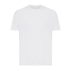 Vue T-shirt léger en coton recyclé Iqoniq Sierra de couleur blanc| Krokrodeal