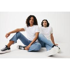 Vue T-shirt léger en coton recyclé Iqoniq Sierra de couleur blanc| Krokrodeal
