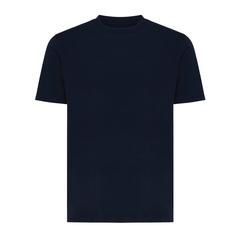 Vue T-shirt léger en coton recyclé Iqoniq Sierra de couleur bleu| Krokrodeal