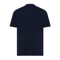 Vue T-shirt léger en coton recyclé Iqoniq Sierra de couleur bleu| Krokrodeal