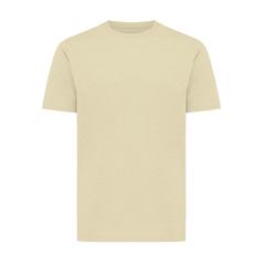 Vue T-shirt léger en coton recyclé Iqoniq Sierra de couleur jaune| Krokrodeal