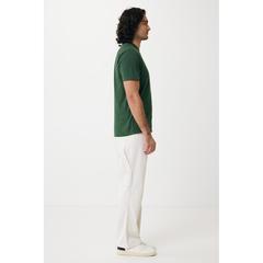 Vue T-shirt léger en coton recyclé Iqoniq Sierra de couleur vert| Krokrodeal