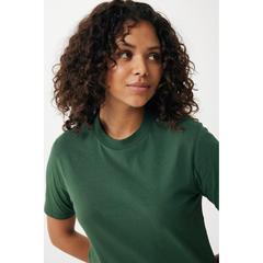 Vue T-shirt léger en coton recyclé Iqoniq Sierra de couleur vert| Krokrodeal