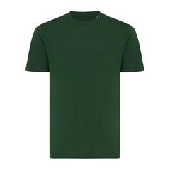 Vue T-shirt léger en coton recyclé Iqoniq Sierra de couleur vert| Krokrodeal