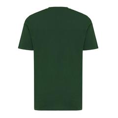 Vue T-shirt léger en coton recyclé Iqoniq Sierra de couleur vert| Krokrodeal
