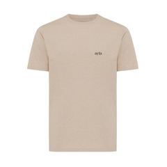 Vue T-shirt léger en coton recyclé Iqoniq Sierra de couleur marron| Krokrodeal