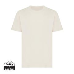 Vue T-shirt léger en coton recyclé Iqoniq Sierra de couleur beige| Krokrodeal
