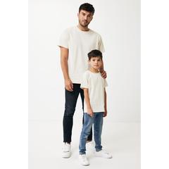 Vue T-shirt léger en coton recyclé Iqoniq Sierra de couleur beige| Krokrodeal