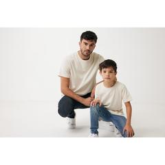 Vue T-shirt léger en coton recyclé Iqoniq Sierra de couleur beige| Krokrodeal