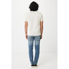 Vue T-shirt léger en coton recyclé Iqoniq Sierra de couleur beige| Krokrodeal