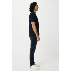 Vue T-shirt léger en coton recyclé Iqoniq Sierra de couleur noir| Krokrodeal