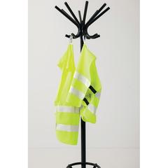 Vue Gilet haute visibilité de signalisation en rPET GRS de couleur jaune| Krokrodeal