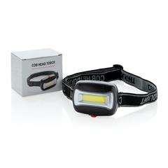 Vue Lampe frontale COB de couleur noir| Krokrodeal