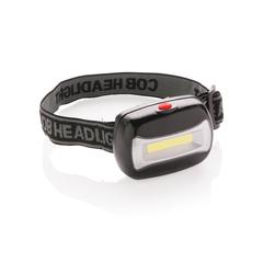 Vue Lampe frontale COB de couleur noir| Krokrodeal