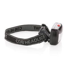Vue Lampe frontale COB de couleur noir| Krokrodeal