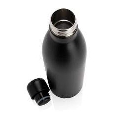 Vue Bouteille isotherme en acier 750ml de couleur noir| Krokrodeal