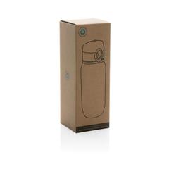 Vue Bouteille d'eau 600ml étanche en rPET RCS Yide de couleur bleu| Krokrodeal