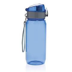 Vue Bouteille d'eau 600ml étanche en rPET RCS Yide de couleur bleu| Krokrodeal