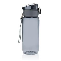 Vue Bouteille d'eau 600ml étanche en rPET RCS Yide de couleur noir| Krokrodeal