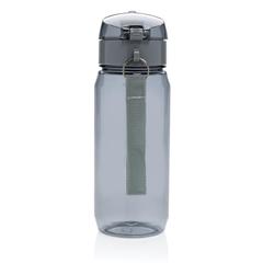 Vue Bouteille d'eau 600ml étanche en rPET RCS Yide de couleur noir| Krokrodeal