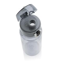 Vue Bouteille d'eau 600ml étanche en rPET RCS Yide de couleur noir| Krokrodeal