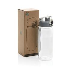 Vue Bouteille d'eau 600ml étanche en rPET RCS Yide de couleur translucide| Krokrodeal