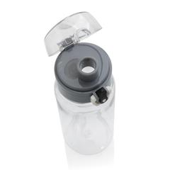 Vue Bouteille d'eau 600ml étanche en rPET RCS Yide de couleur translucide| Krokrodeal