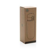 Vue Bouteille d'eau 600ml étanche en rPET RCS Yide de couleur vert| Krokrodeal