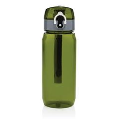Vue Bouteille d'eau 600ml étanche en rPET RCS Yide de couleur vert| Krokrodeal