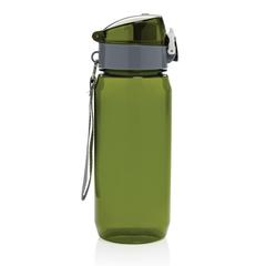 Vue Bouteille d'eau 600ml étanche en rPET RCS Yide de couleur vert| Krokrodeal