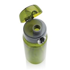 Vue Bouteille d'eau 600ml étanche en rPET RCS Yide de couleur vert| Krokrodeal