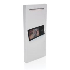 Vue Cadre photo avec chargeur sans fil 5W de couleur noir| Krokrodeal