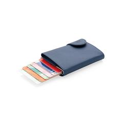Vue Porte-cartes anti RFID C-Secure de couleur bleu| Krokrodeal