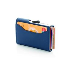 Vue Porte-cartes anti RFID C-Secure de couleur bleu| Krokrodeal