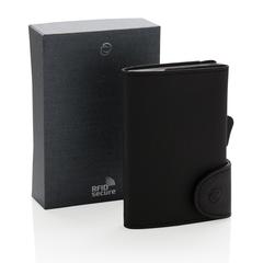 Vue Porte-cartes anti RFID C-Secure de couleur gris| Krokrodeal